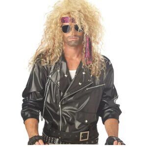 Spirit Long Blonde Heavy Metal Rocker Wig 80’s